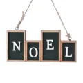 Wooden NOEL hanging sign Christmas holiday decoration rustic festive wall door ornament item. - NOEL Style