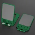 Groene aluminium opvouwbare mobiele telefoonstandaard, draagbare bureauhouder voor livestream. - Groen
