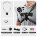 Magnetische telefoonnekhouder voor eerstepersoons opnamen, fietsen vlogging en stabiele video-opnames. - L32 Magnetische Stijl