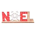 Décoration de table en bois Noël lettres avec design flocon de neige pour les fêtes. - Style NOEL