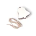 Holz Glocke Weihnachts Deko Anhänger Set mit Kordel für Weihnachtsbaum DIY Handwerk Dekoration - Stil mit Glocken / 10er Pack