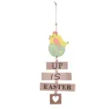 Pascua madera colgante decoración lindo pollo huevo colgante festivo fiesta pared decor - Estampado de Pollito