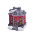 Weihnachten Harz Miniatur Haus verschneite Dorf Gebäude Feiertag Tisch Dekoration Geschenk - Stil B