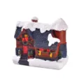 Weihnachtliche Harz Miniatur Haus Figur mit Schnee Landschaft Tisch Dekoration Geschenk - Stil F