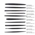 10 Stk. Schwarze Metall Ton Skulptur Werkzeuge Töpferei Schnitzen Modellierung Detail Set - 10-teiliges Set