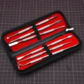 6-piece stainless steel carving tool set with zipper case for clay sculpting and pottery. - 6-Piece Set