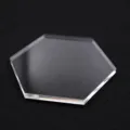 Sechseckige Acryl Ton Pressplatte Werkzeug Variante A, transparente Platten 8cm. - Stil A