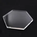 Sechseckige transparente Acryl Tonpressplatte Detailansicht, glattes Bastelwerkzeug. - Stil C