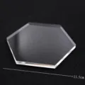Transparente Acryl Sechseck Pressplatte für Ton Modellierung Handwerk Werkzeug 11.5cm - Stil D