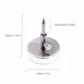 Einstellbarer Metall Puppenkopf Halter Ständer für OB11 Ton DIY Handwerk und Backen Werkzeug. - Backständer / 1 Stück Packung / Silber