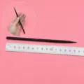 Black resin clay texture rod crafting tool, 5mm diameter, handmade point shaping pen. - Thick Style 3 / 5mm / Black