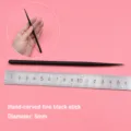Fine black texture stick for resin clay polymer clay floral crafting sculpting tool - Thin Style 4 / 5mm / Black