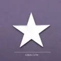 Base de acrilico transparente en forma de estrella para figuras de accion y muneca. - Estrella de cinco puntas