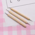Wooden double-ended dotting tools set of 3 for clay sculpting, nail art and paper crafting. - Default