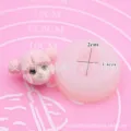 Silicone face mold set for ultra-light clay, miniature anime face crafting tool. - Mini Female Face Mold