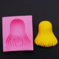 Silicone mold for ultra-light clay DIY Q-version character long hair styling crafting tool. - Hair No. 2