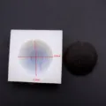 Silicone hair mold for ultra-light clay DIY craft, detailed view showing dimensions. - Hair No. 4