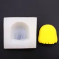 Silicone mold for ultra-light clay Q-version short hair DIY craft tool with size guide. - Hair No. 5