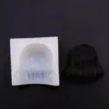 Silicone hair mold for DIY clay fondant craft, easy to release Q-version hairstyle tool. - Hair No. 6