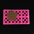 Molde de galletas de plastico rosa fondant repujado rejilla patron herramienta de horneado - Flor de Cuatro Pétalos