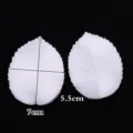 Silicone leaf vein mold set for fondant flowers, rose petal texture craft baking tool 7cm - Leaf Silicone Mold / White