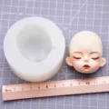 8 Inch BJD Clay Doll Face Mold Silicone DIY Fondant Craft Tool Cute Anime Resin Mold - Silicone Face Mold