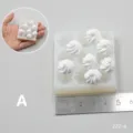 Miniature cream silicone mold for DIY craft, resin clay dessert making tool use. - Style A
