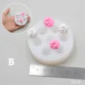 Miniature silicone mold for DIY clay resin cream cake dessert craft making with clear scale. - Style B