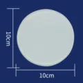 Round ultra-thin frosted glass sheet 10cm diameter for polymer clay doll craft pad - Round Glass Cutting Mat