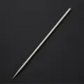 Stainless steel clay sculpting needle detail tool close-up view showing pointy tip and slim shape. - 6mm Length 175mm