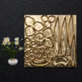 Miniature daffodil fine carved brass cutting mold for resin clay diy craft 4x4cm detail view - Miniature Daffodil