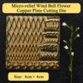 Miniature Campanula Carved Copper Plate Cutting Mold for Resin Clay DIY Crafting Tools - Miniature Bellflower