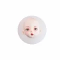 OB11 doll BJD silicone face mold for DIY craft resin clay pottery 5x4.3cm tool new - L