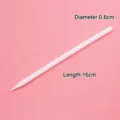 White shaping stick for polymer clay, soft pottery, resin clay and DIY modeling crafts. - 6mm Diameter Sharpened / White