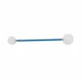 Double ended ball stylus tool for polymer clay craft, 20mm and 25mm heads, length 150mm - White