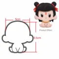 Cute cartoon clay mold and finished figure, 5x6.5cm shaping tool for DIY craft and baking. - Style A