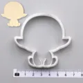 Cute cartoon character cookie cutter 3D printed clay mold DIY baking craft accessory tool - Style C