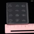 Mini cloud silicone mold for ultra-light clay, traditional Chinese auspicious cloud design. - Cloud Mold B