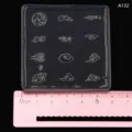 Clear silicone mold featuring various traditional cloud patterns for clay craft and resin art. - Cloud Mold Style C