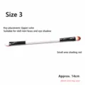 Doppelseitiger Ton-Pinsel mit Weichhaar und Schwammspitze für Puppen-Make-up und Basteln. - Pinsel Nr. 3