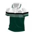 Ανδρικό casual 3D print σταυρός polo πουκάμισο κοντομάνικο καλοκαίρι top λευκό πράσινο - 3XL / ML2553952-7