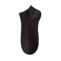 Women's short black socks, breathable summer thin cotton boat socks for daily comfortable wear. - One Size (35-40) / Black