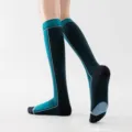 Women compression calf sleeves for running marathon fitness pilates sports long socks green - One Size (35-41) / Blue
