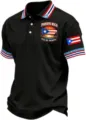 Men's short sleeve polo shirt with Puerto Rico 3D print, casual golf shirt with classic collar. - ML26520940-51 / 3XL