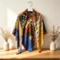 Vintage silk cotton large square scarf patchwork floral retro design fashion accessory for women - 6# - Small Garden