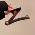 Modische Z-förmige Haarklammer für Damen, einzigartiges geometrisches Haarschmuck für dickes Haar. - Transparentes Kaffee