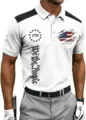 Men's patriotic 3D printed golf polo shirt with US flag 1776 and We the People design - ML26112205-45 / 3XL