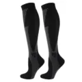 Professional compression socks for running fitness sports training black grey breathable - S/M (Sizes 35-39) / Black