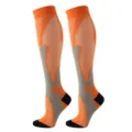Professional sports calf compression socks, breathable running socks for men and women, fitness. - Orange