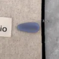 Kleine ovale Acetat Haarklammer in Blaugrau, handgemachter Stil, kompakte 3.5cm Klemme für Pony. - Blau